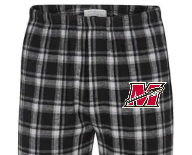 Plaid Pajama Pants Black/Gray