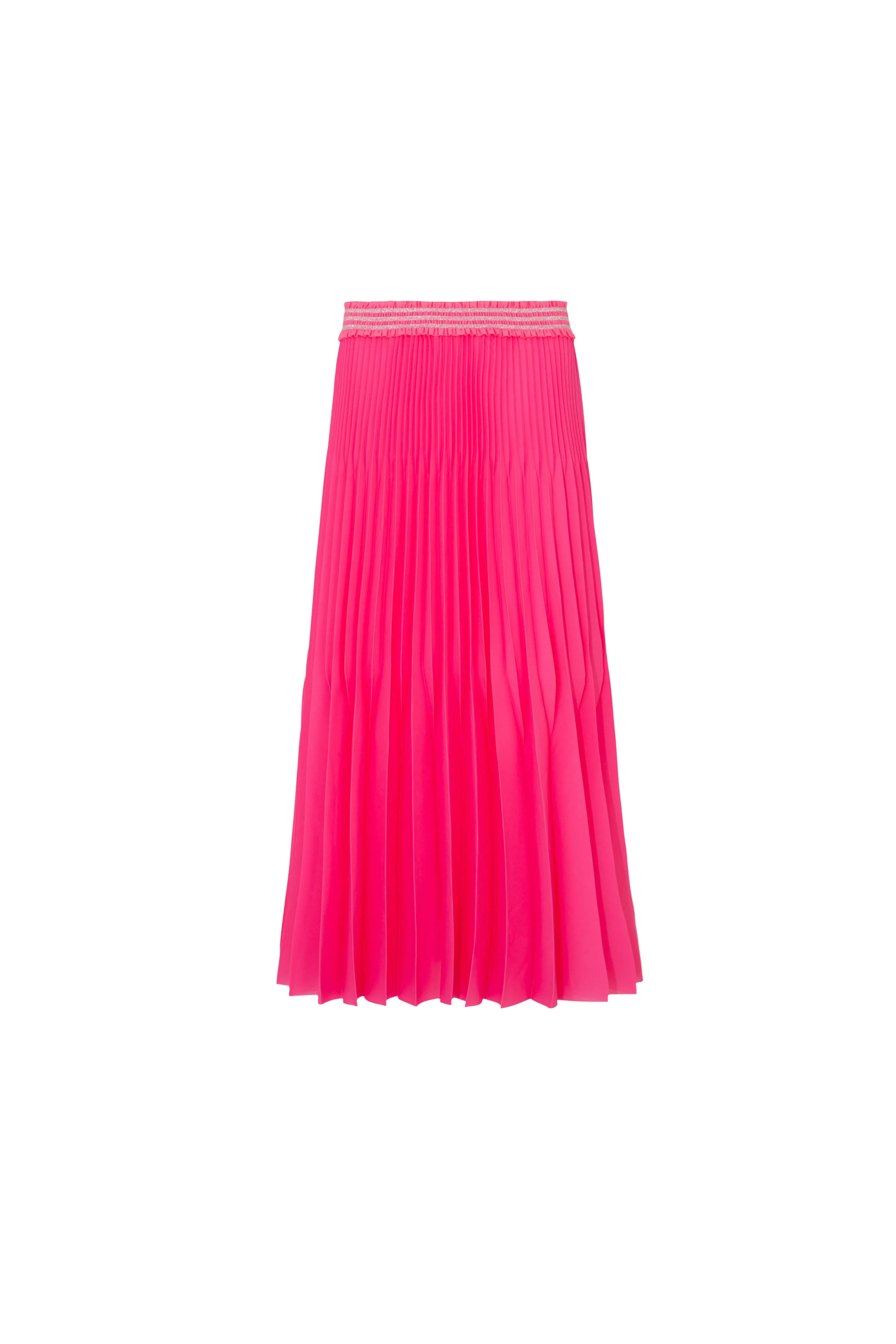 Pleat Codes Skirt - Hot Pink