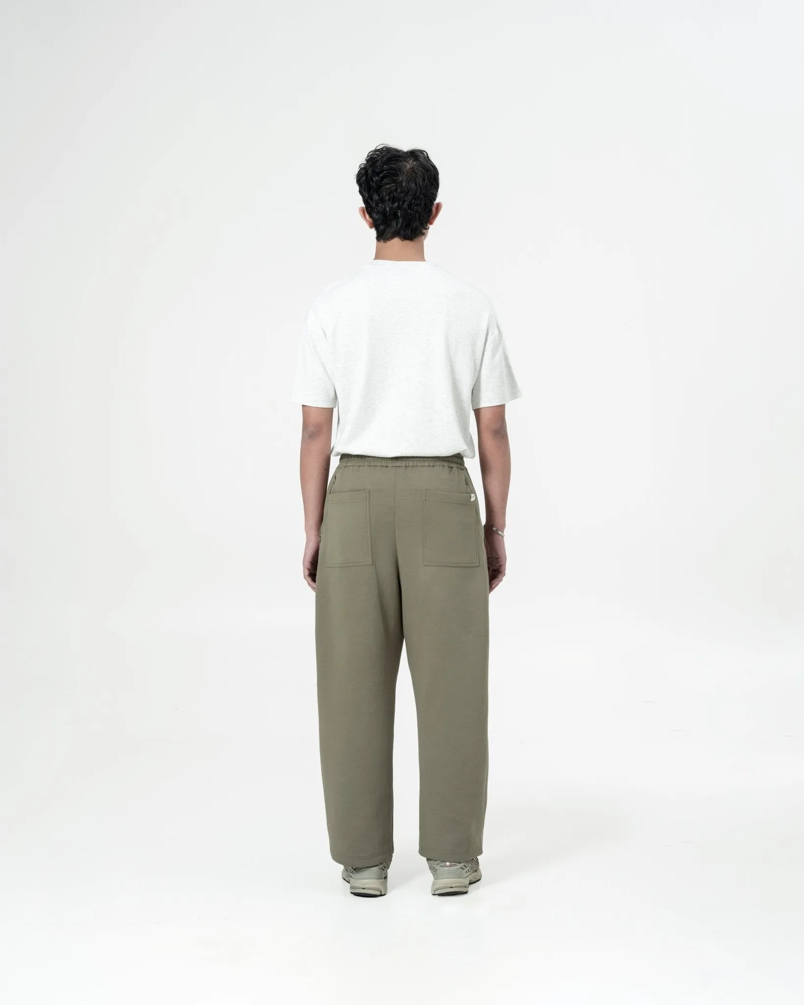 Pleated Sweatpants - Artichoke