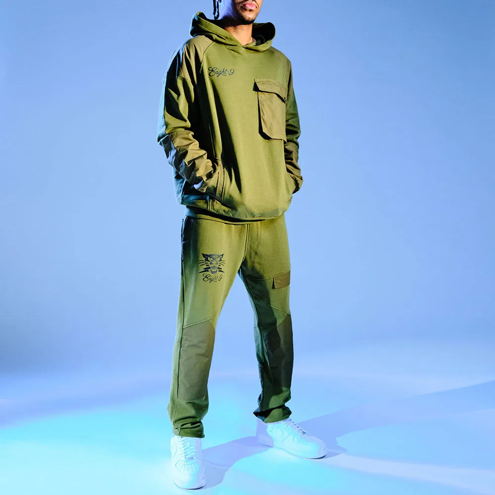 Prey Fleece Hooded Sweatshirt Olive