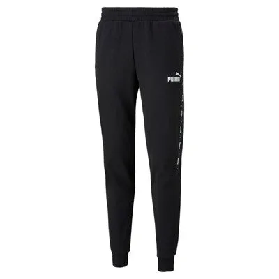 Puma pantalone in felpa con banda laterale e polsino al fondo ESS  Tape Sweatpants FL cl 849042 01 black