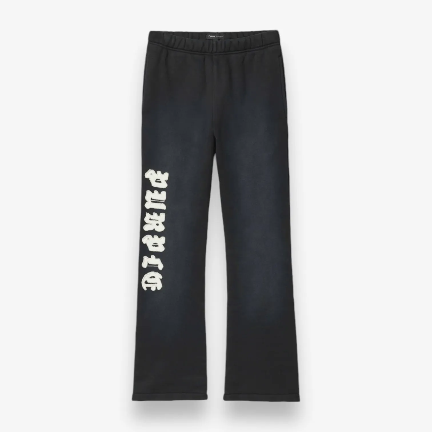 Purple Brand Gothic Applique Sweatpants Black