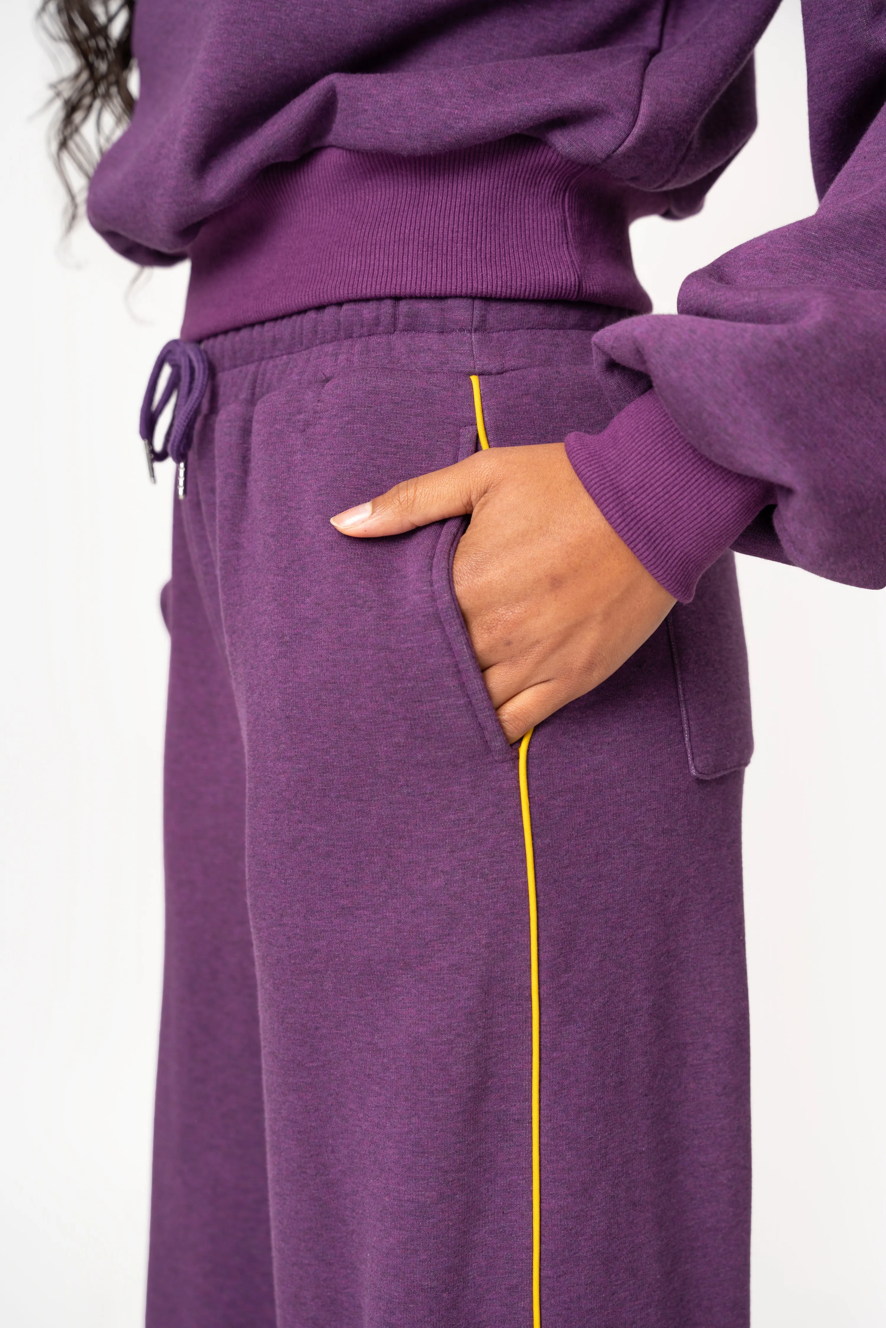 PURPLE Plush fleece Sweatpants