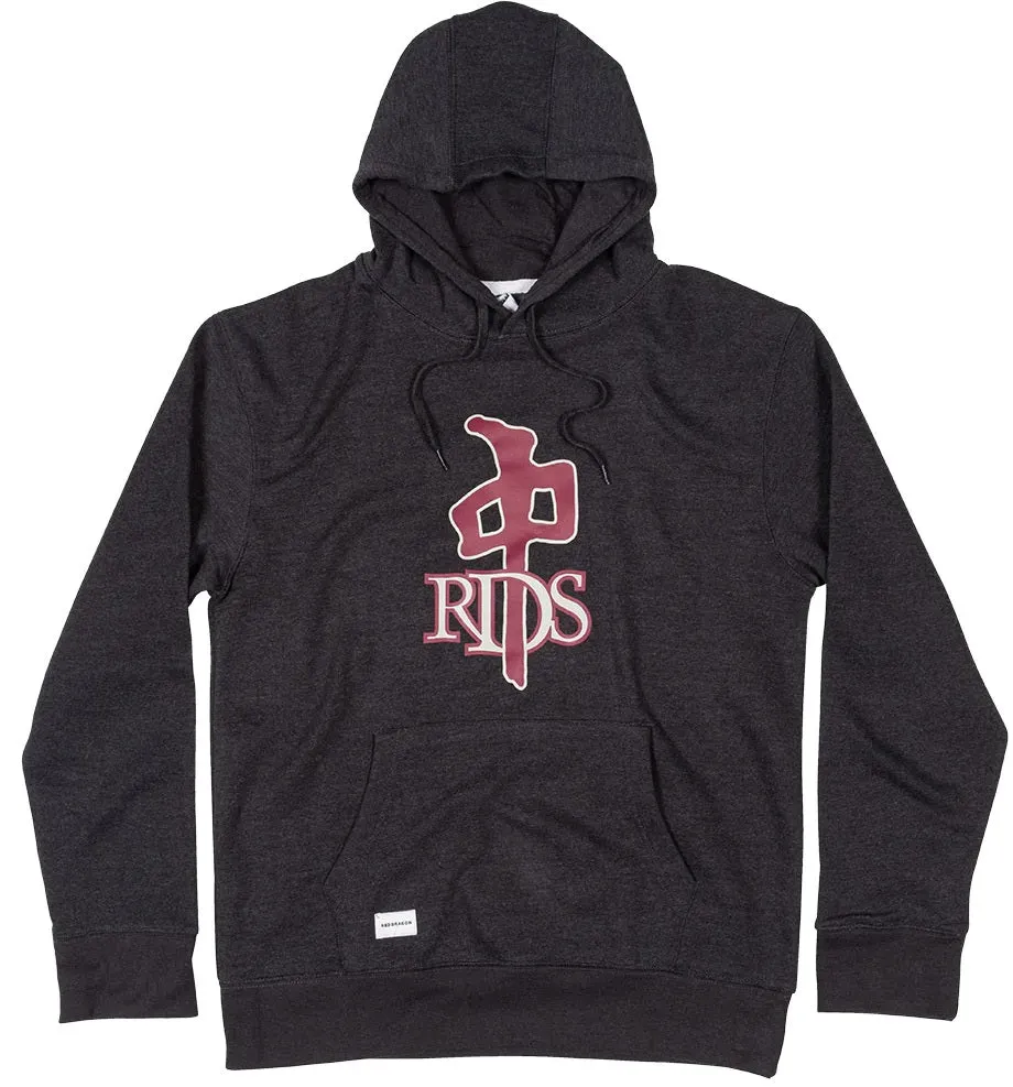 RDS OG Hoodie, Black Heather Maroon