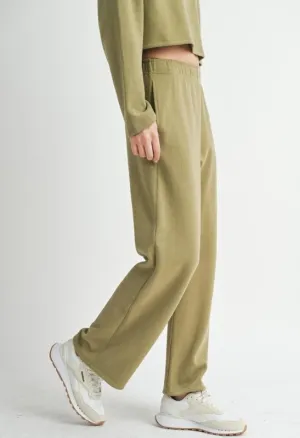 Relaxed Stay Wide Leg Sweatpants