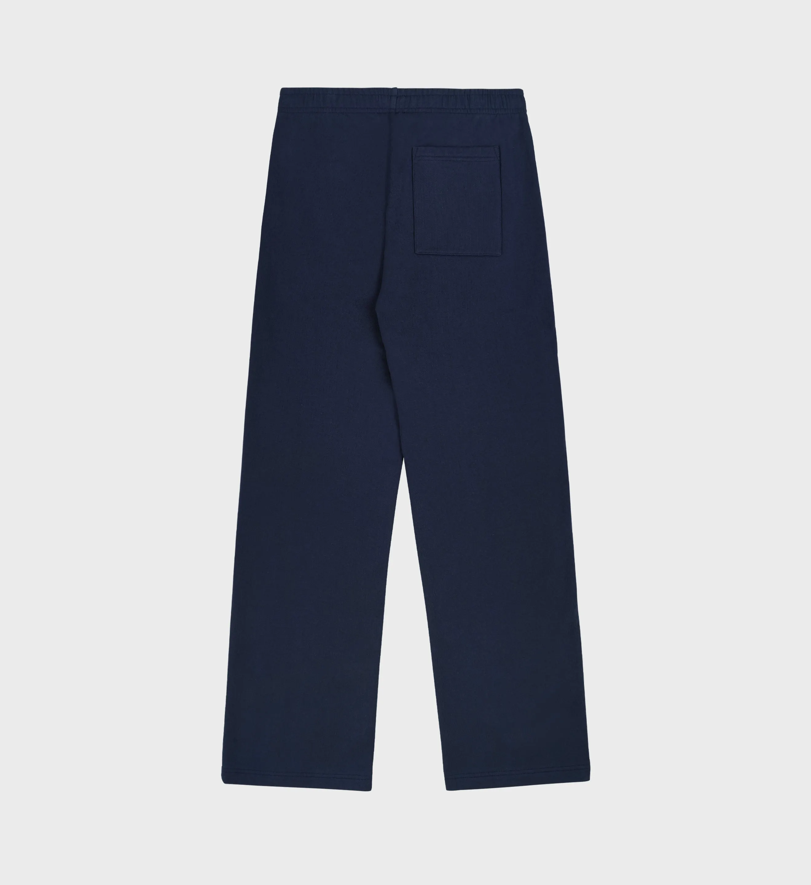 Serif Logo Straight Leg Sweatpant - Navy/White