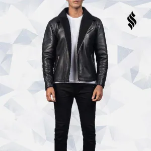 Shearling Black Leather Jacket