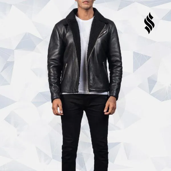 Shearling Black Leather Jacket