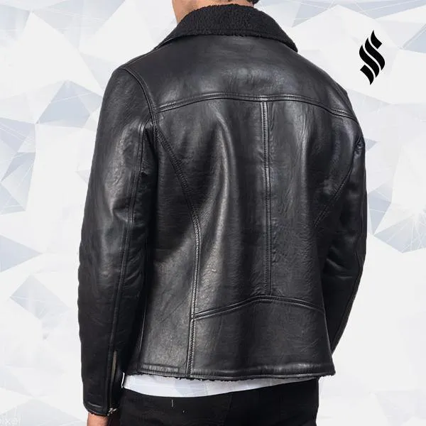 Shearling Black Leather Jacket