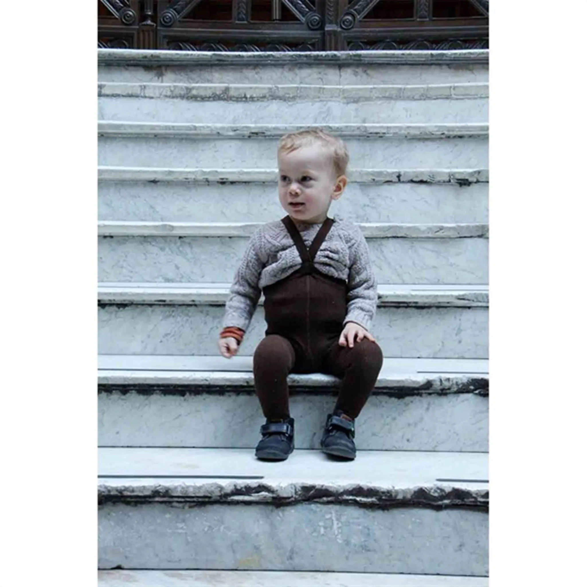 Silly Silas Footed Tights Chocolate Brown