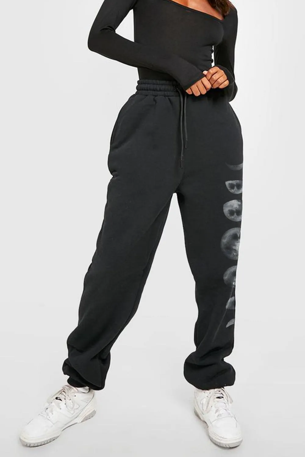 Simply Love Full Size Lunar Phase Graphic Sweatpants