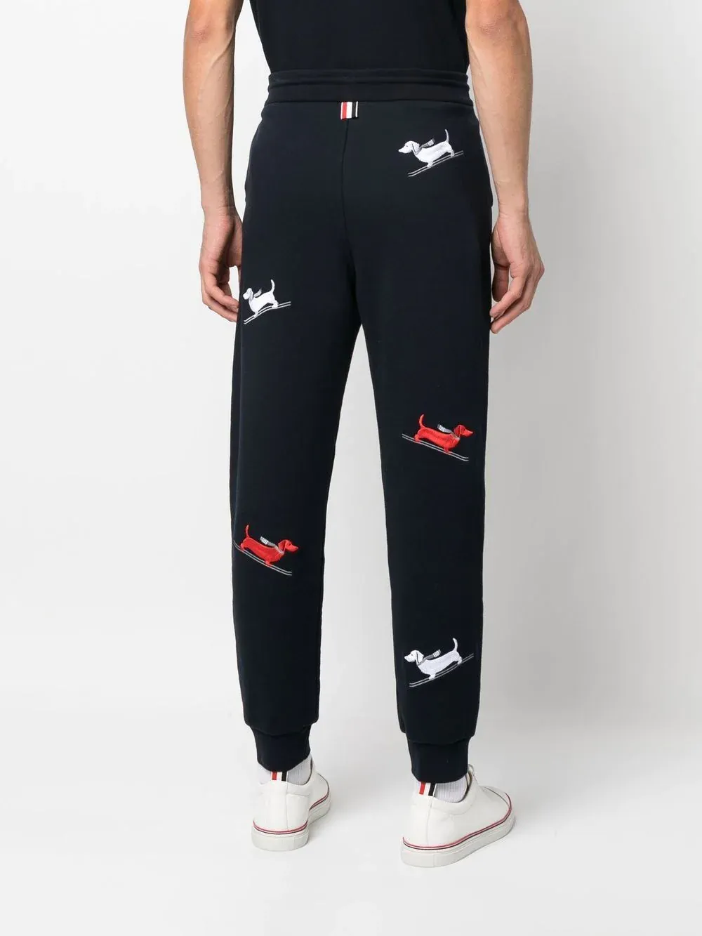 Skiing Hector Embroidery Holiday Sweatpants