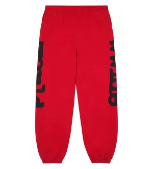 Sp5der Beluga Red Sweatpants