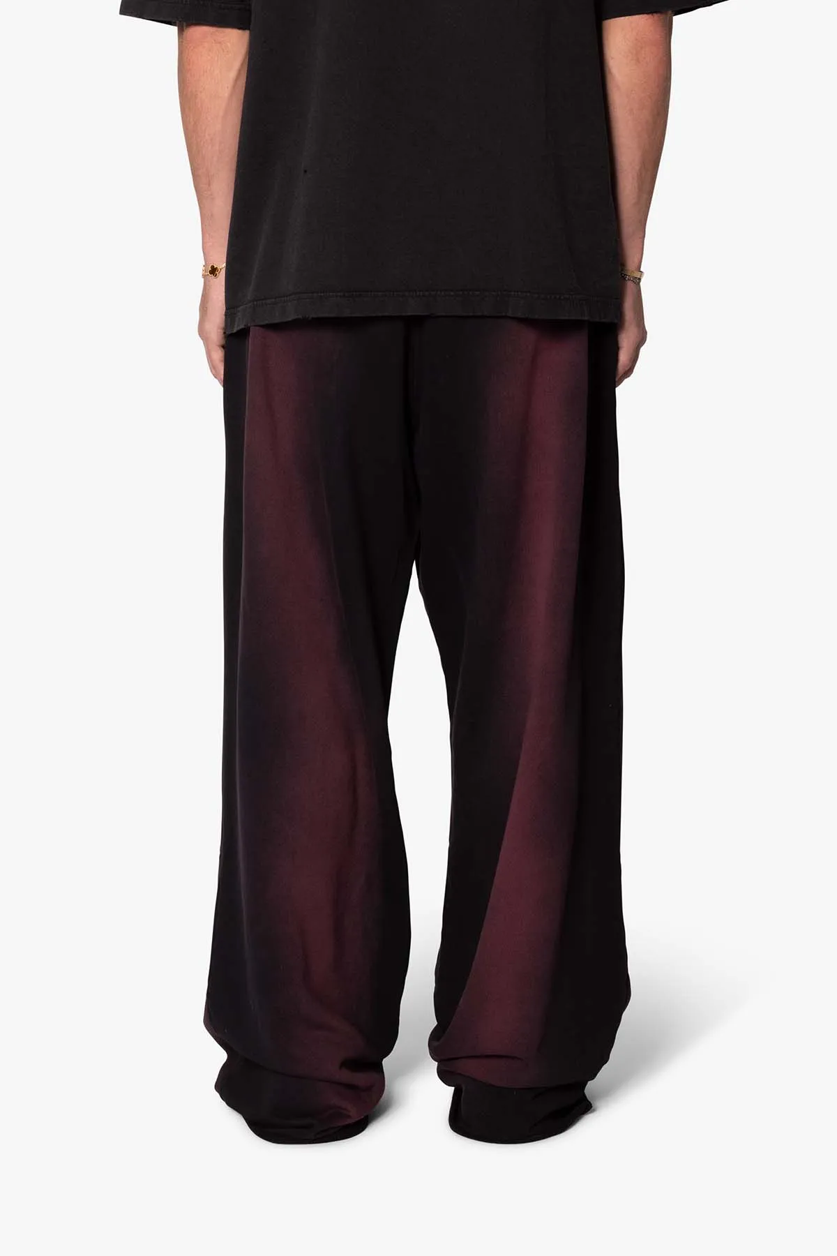 Sprayed Ultra Baggy Sweatpants - Plum