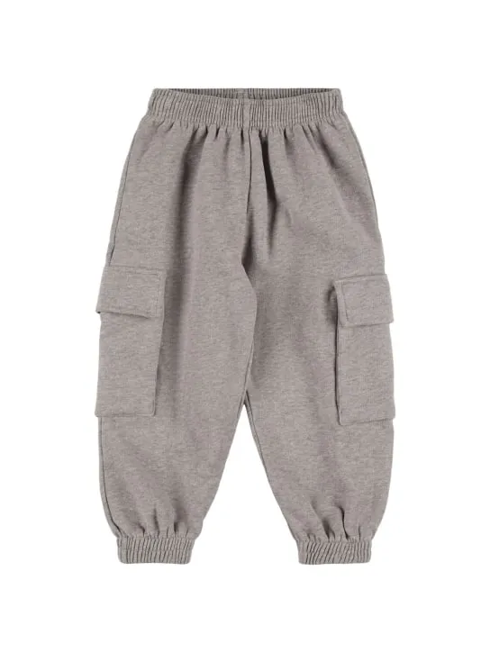 The New Society   Cotton cargo sweatpants 