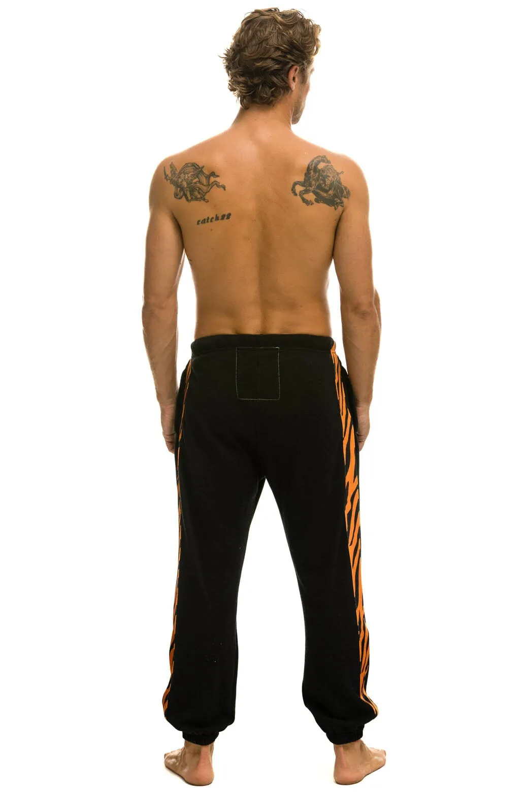 TIGER STRIPE SWEATPANTS - BLACK // TIGER