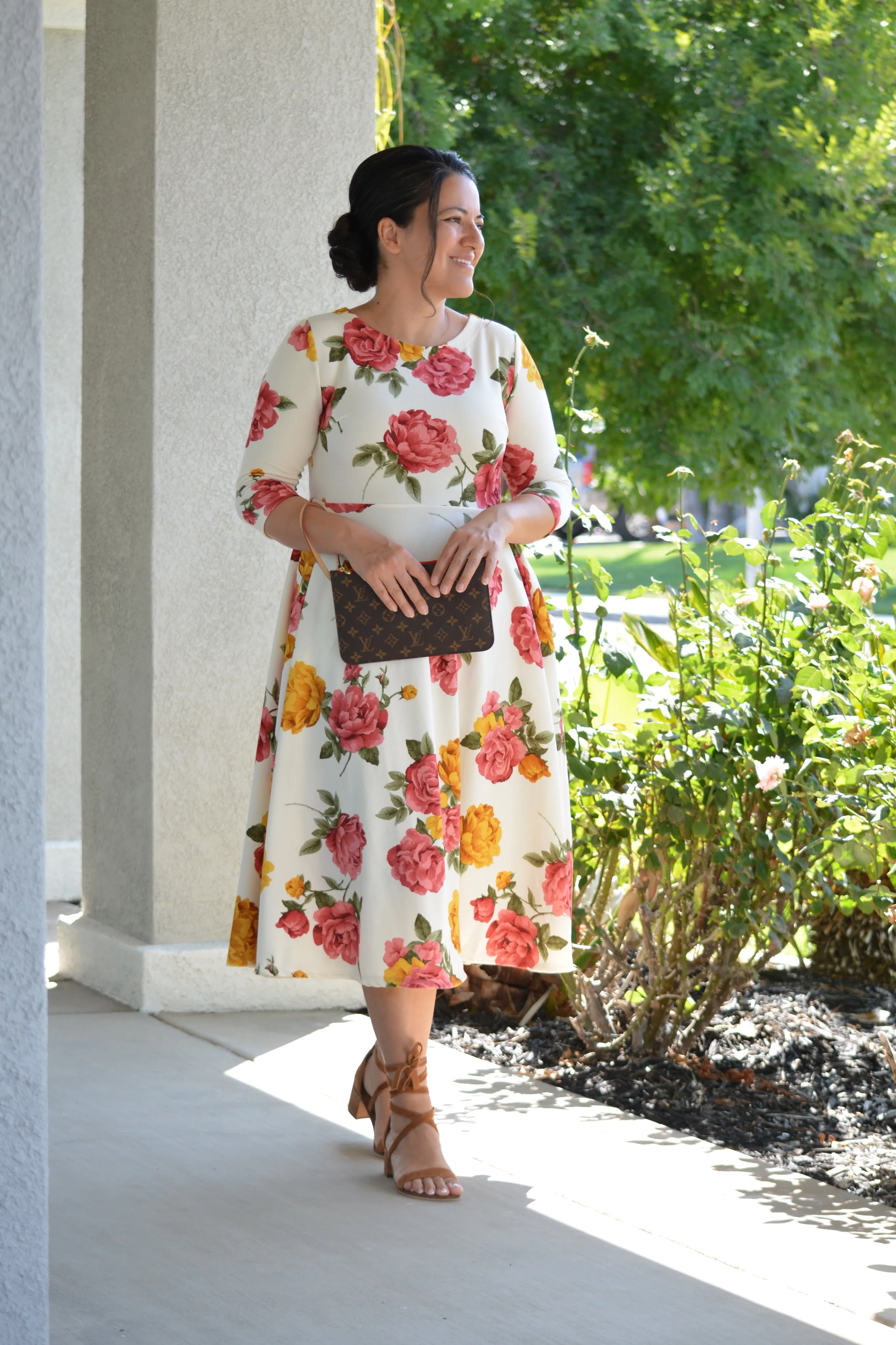 Valencia Floral Midi Dress