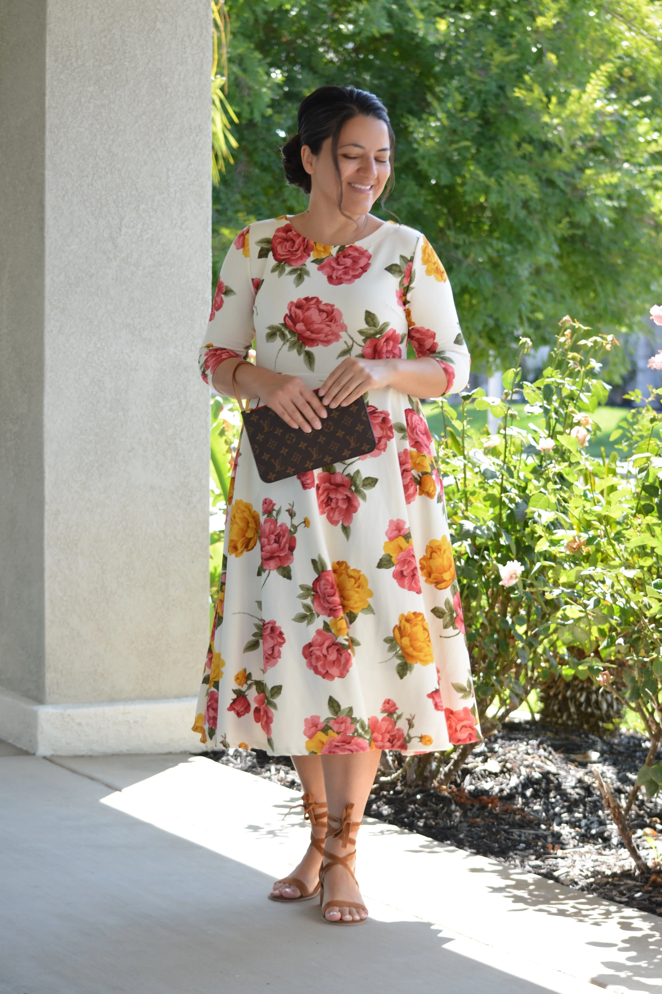 Valencia Floral Midi Dress