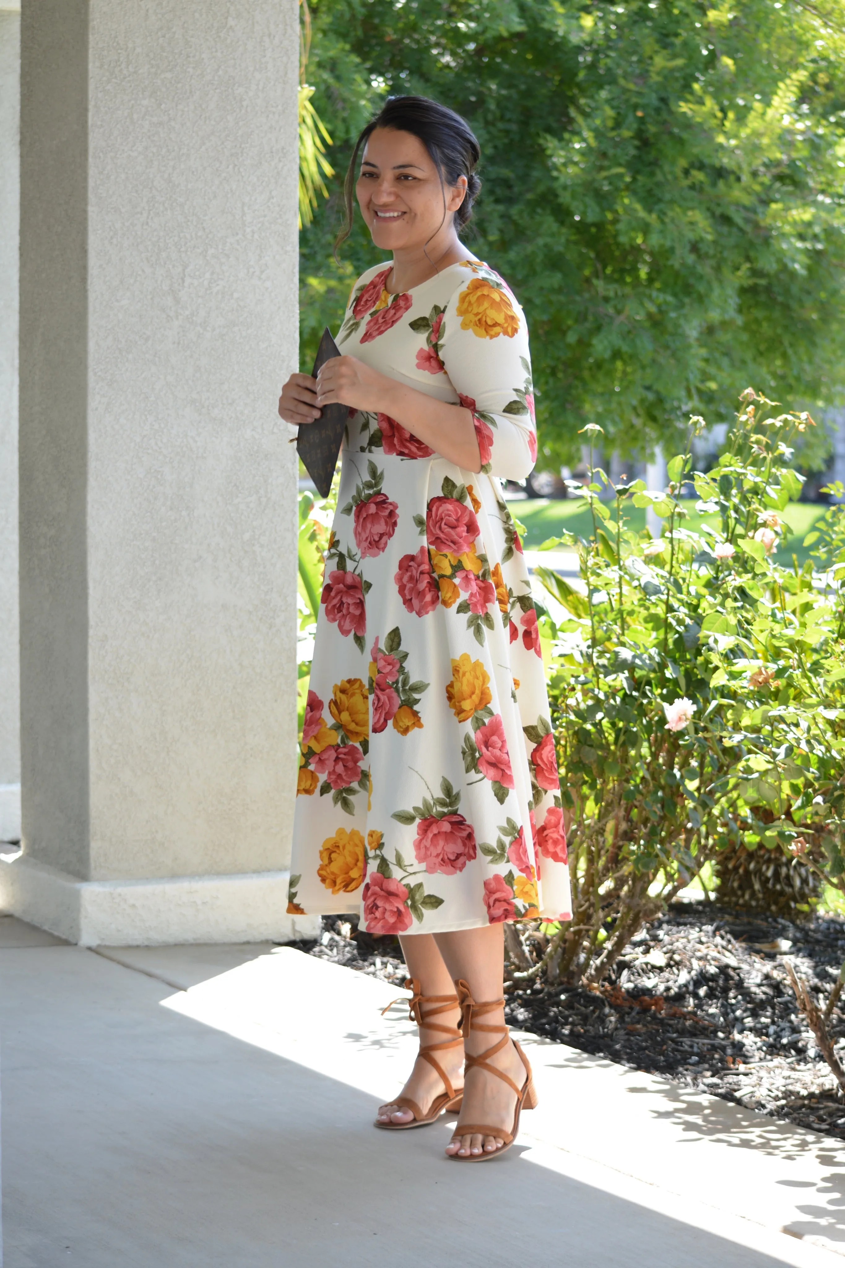 Valencia Floral Midi Dress