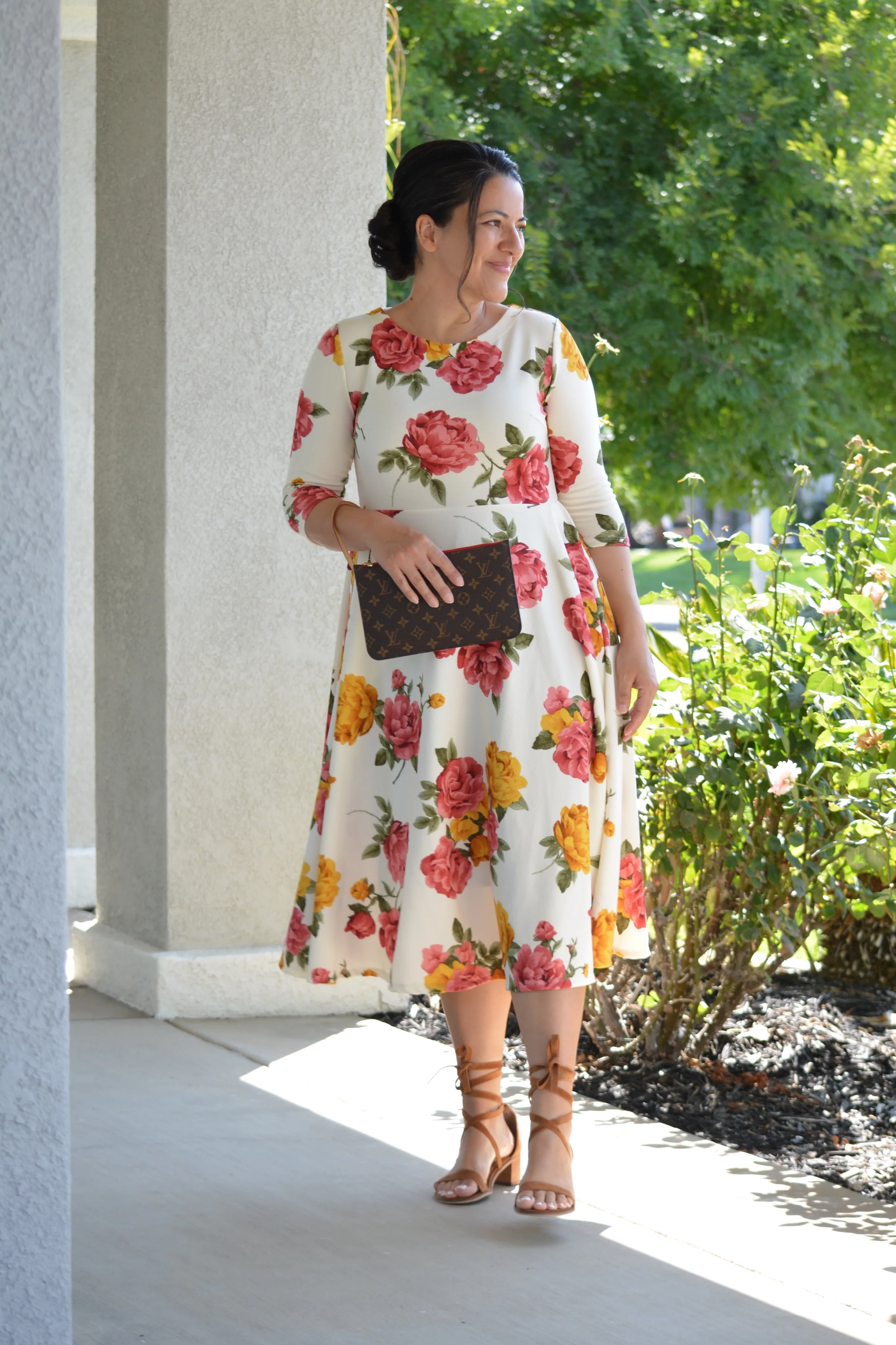 Valencia Floral Midi Dress