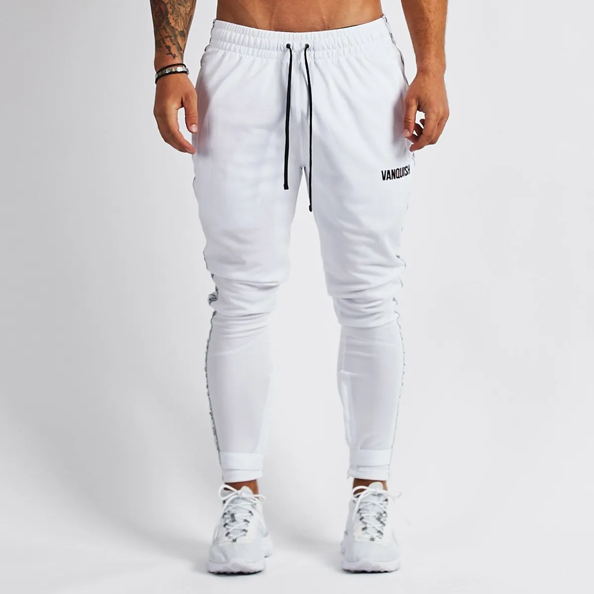 Vanquish LT v2 Men's White Tapered Track Pants