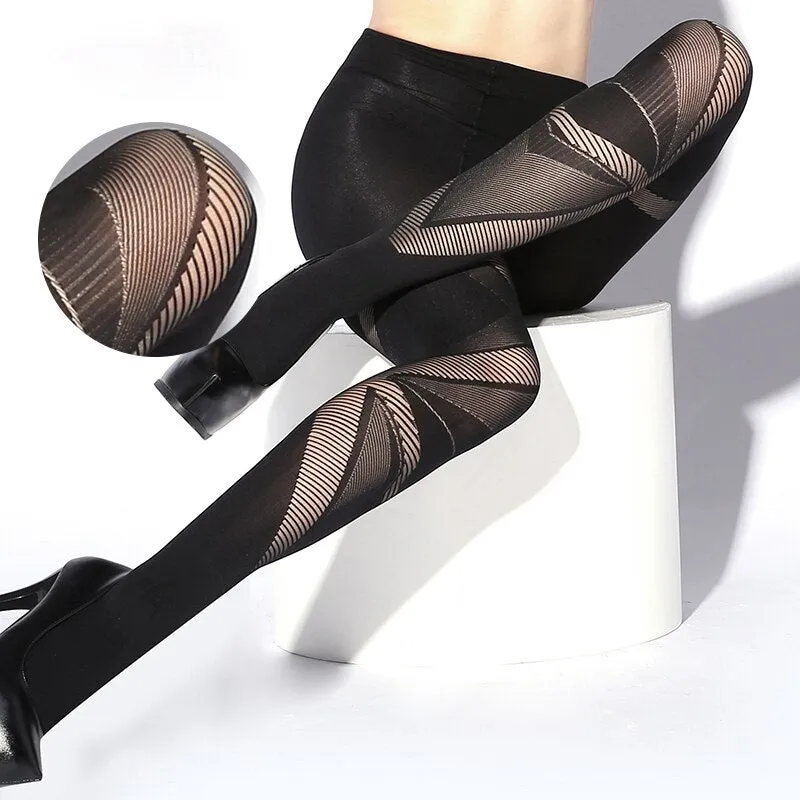 Women Tights Plus Size Stockings Female Pantyhose Nylon Fishnet