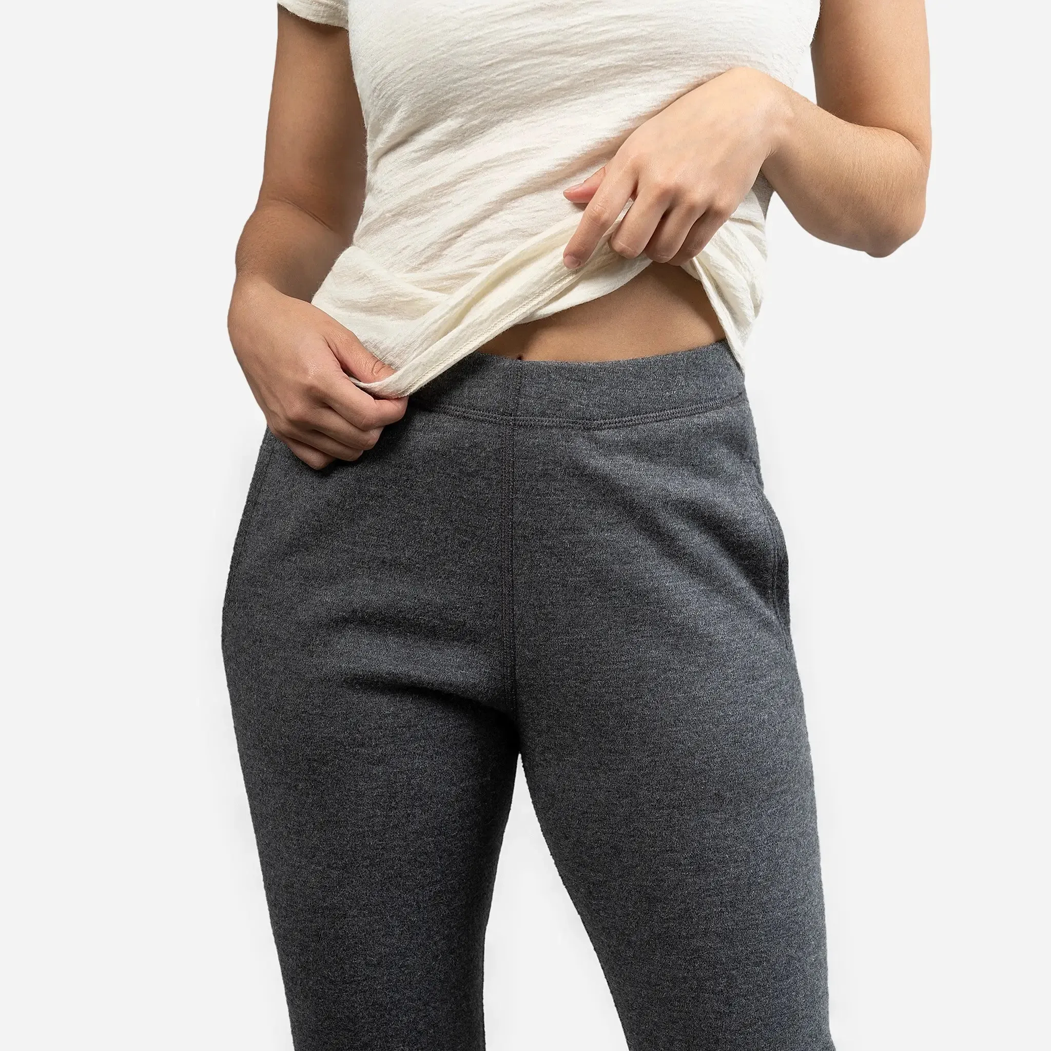 Women's Alpaca Wool Sweatpants: 420 Midweight