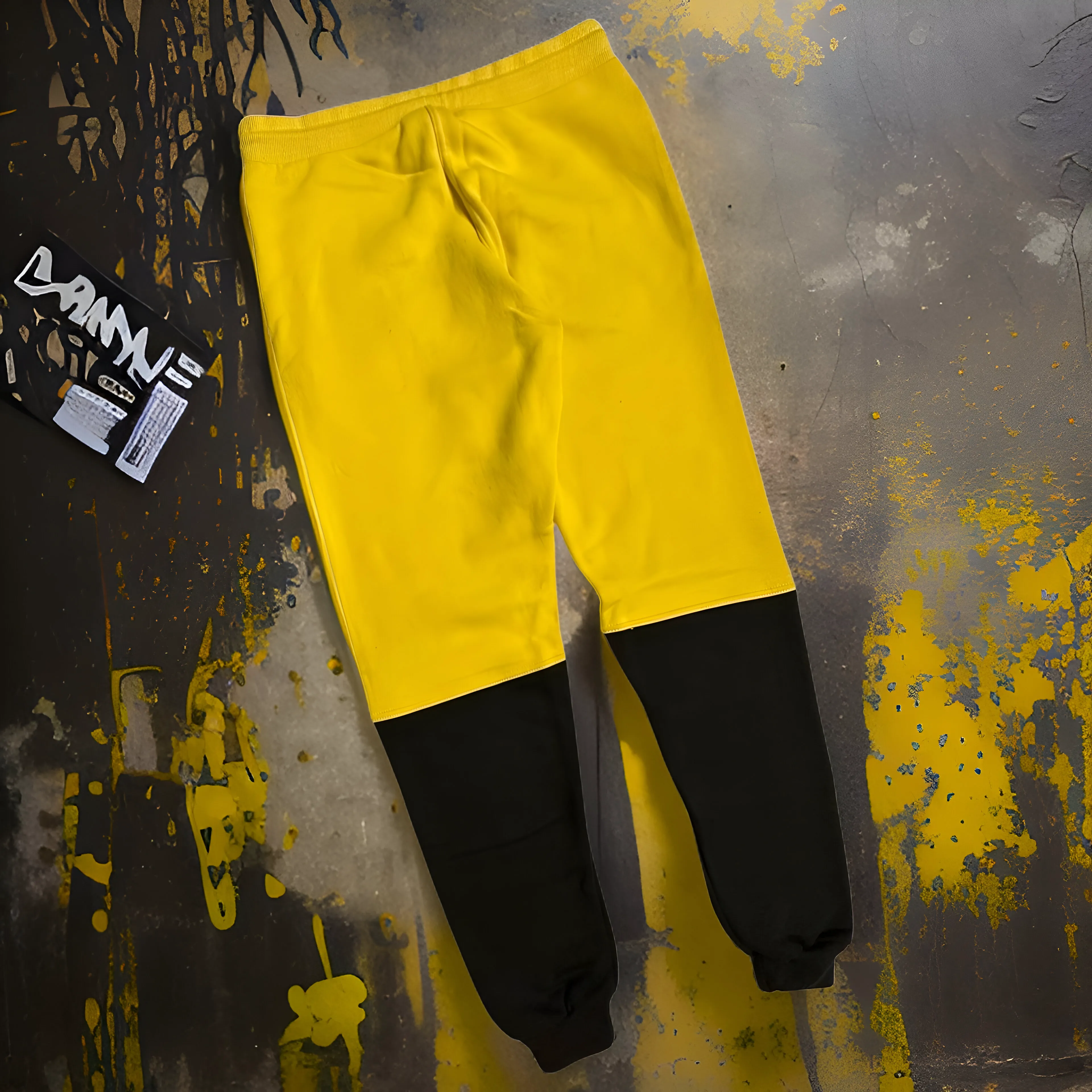 *WU-WINNIPEG* (2 TONE) *CUT & SEW* JOGGER SWEATPANTS (EMBROIDERED LOGO)