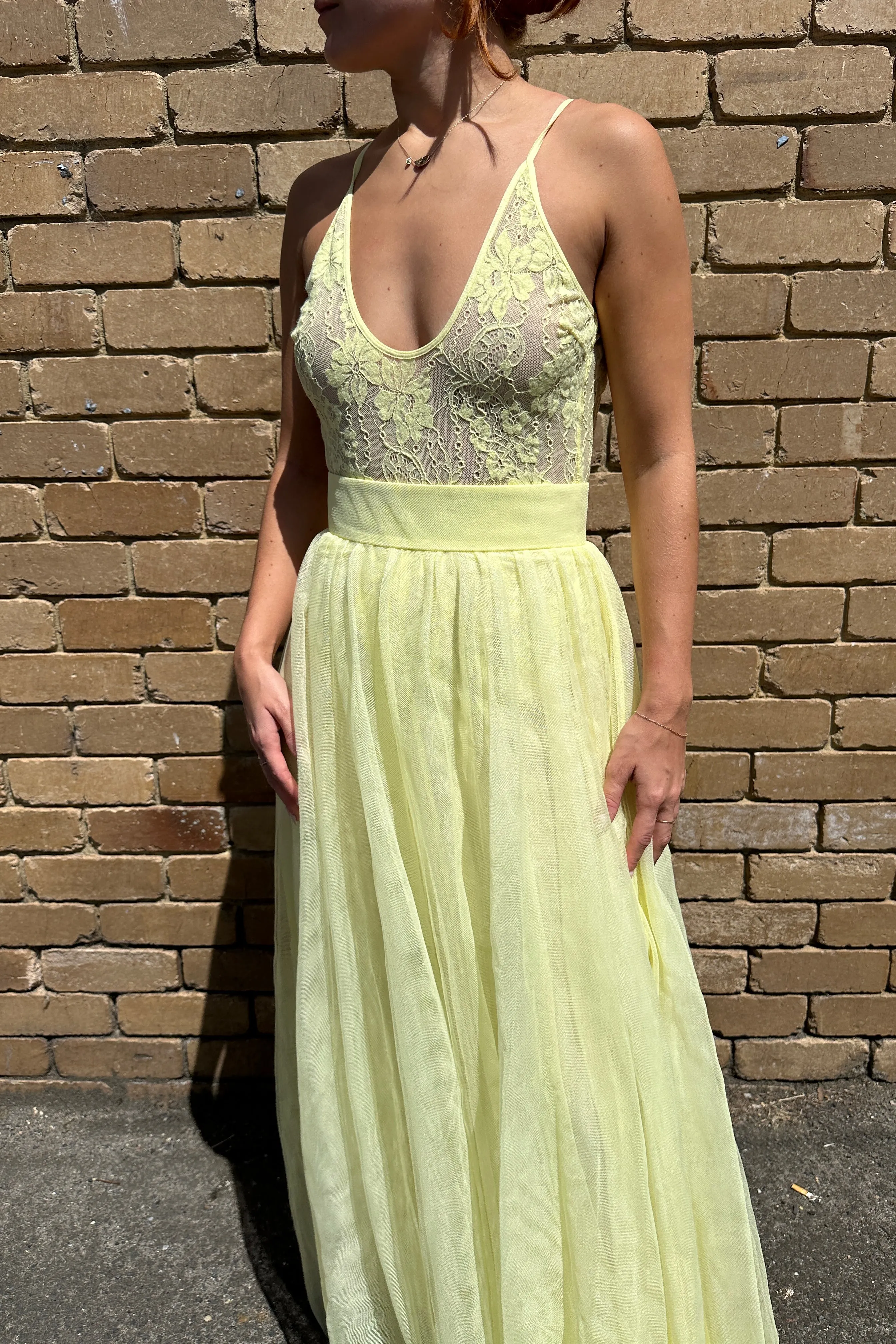 Zimmermann Tulle Skirt - Lemon