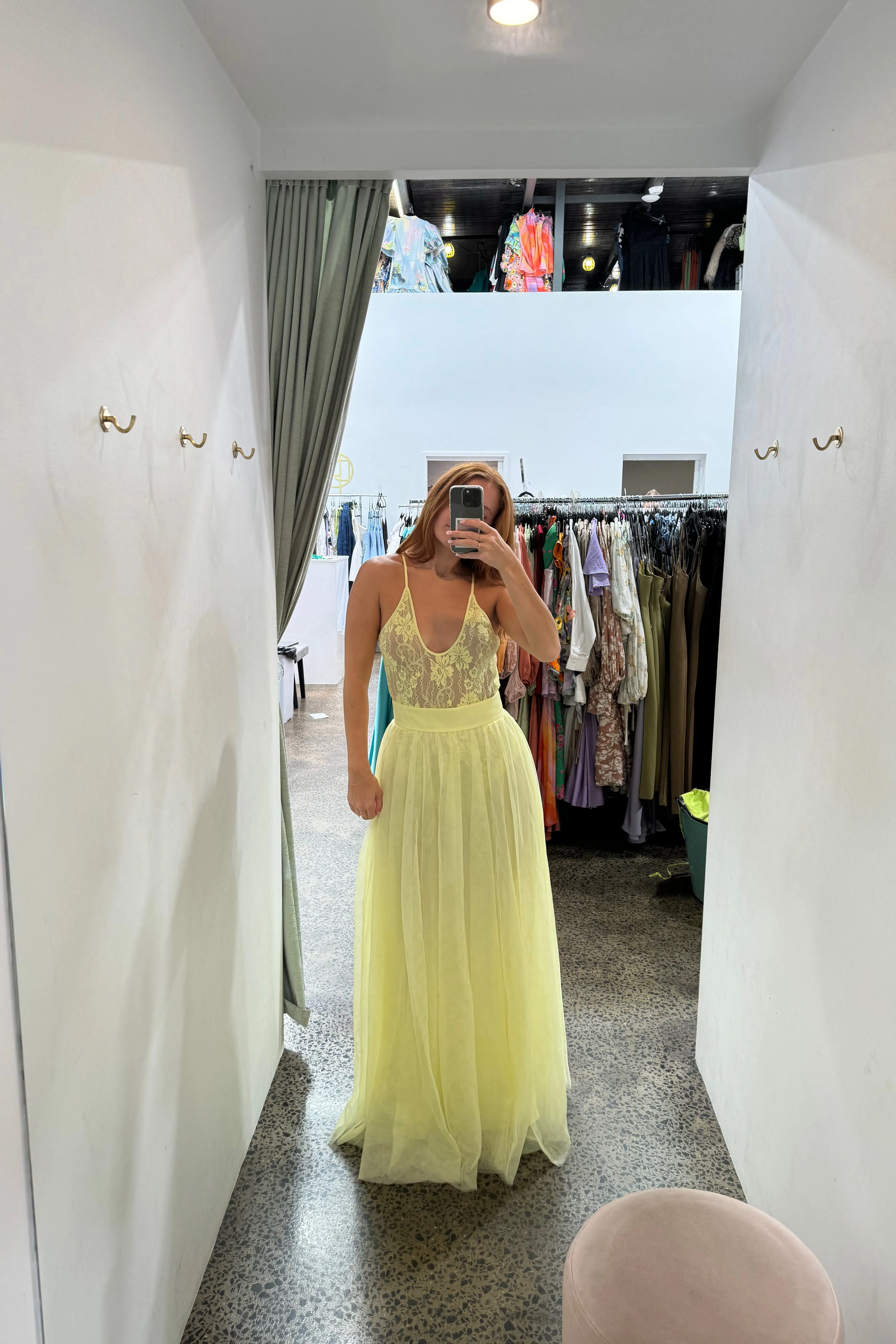 Zimmermann Tulle Skirt - Lemon